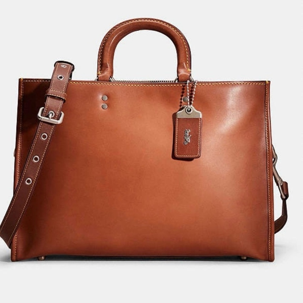 COACH ROGUE BRIEFCASE DARK BROWN/SIENNA LARGE UNISEX